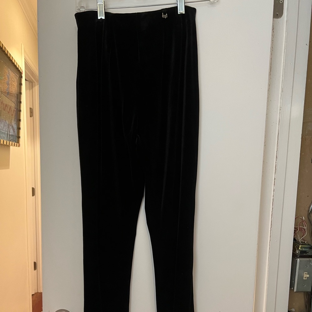 Equestrian black velvety pants BNWT